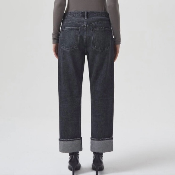 AGOLDE Fran Jeans in Ditch Size 26 Women's Black Jeans - Picture 2 of 12